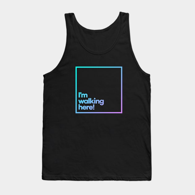 I’m walking here! Minimal Color Typography Tank Top by meeneemal